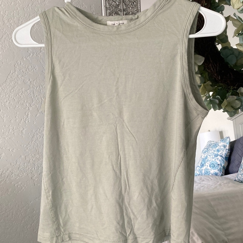 Rag & Bone Light Green Crew Neck Top size XS